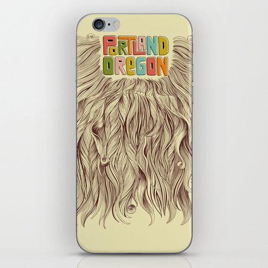 Portland = Beards iPhone & iPod Skin