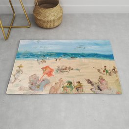 Beach on a Sunday in Deauville Rug