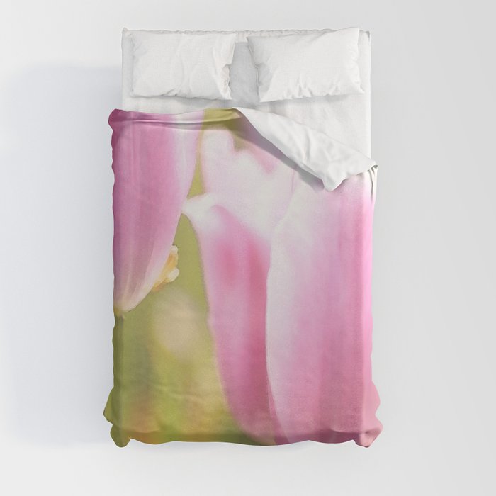 Spring is here with wonderful  colors - close-up of tulips flowers #decor #society6 #buyart Duvet Cover