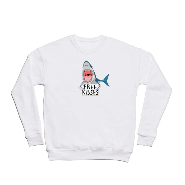 Free kisses (shark version) Crewneck Sweatshirt