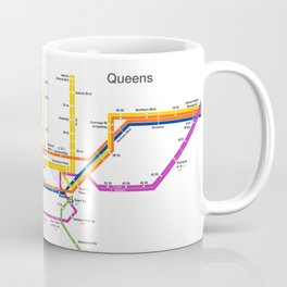 New York City subway map Coffee Mug