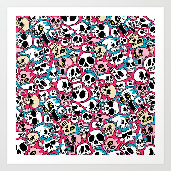 Skullz Art Print
