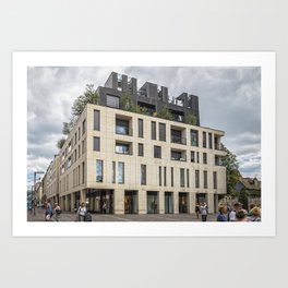 Modern french architecture at Rouen Art Print
