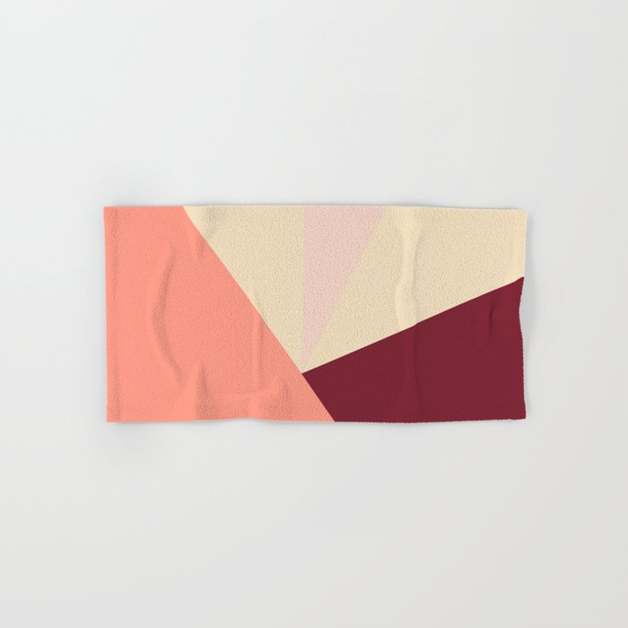 Tetrachromatic in red Hand & Bath Towel by ARTbyJWP | society6.com - Pink bathroom accessories and decoration
