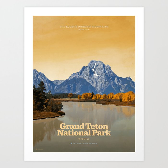 Grand Teton National Park Art Print