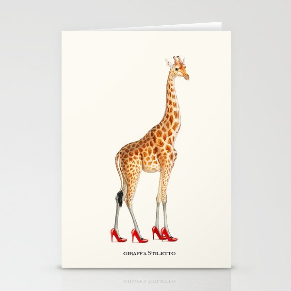 Giraffa Stiletto Stationery Cards