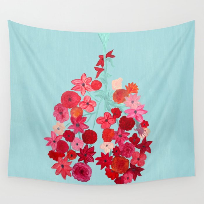 Simply Breathe - Lungs For Whitney Wall Tapestry