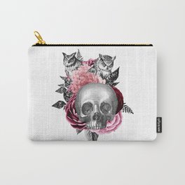 Floral Calavera and Owls Carry-All Pouch