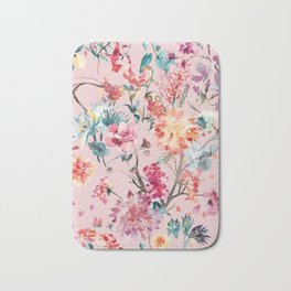 Rococo Flowers Bouquet Wall Home & Desk Decor Print Office Bath Mat