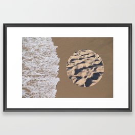 Ocean & Sand Framed Art Print
