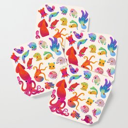 Cephalopod - pastel Coaster