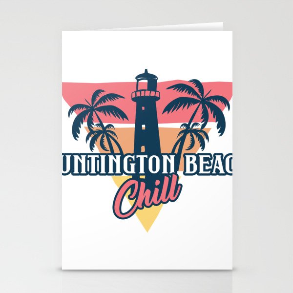Huntington beach chill Stationery Cards