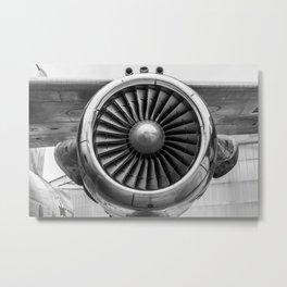 Airplane Turbine Metal Print