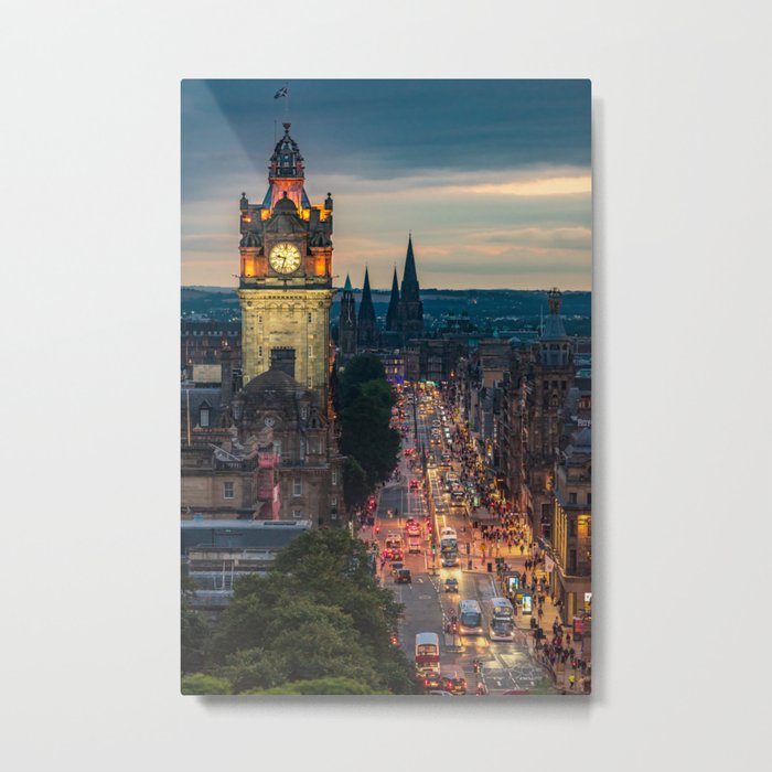 Edinburgh Cityscape Metal Print
