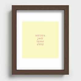 mental health quote nurture your inner child Recessed Framed Print