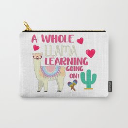 A Whole Llama Learning Going On Carry-All Pouch
