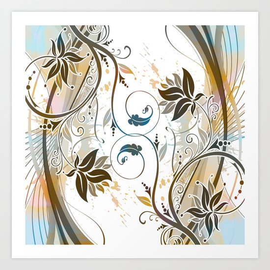Floral Pattern Art Print