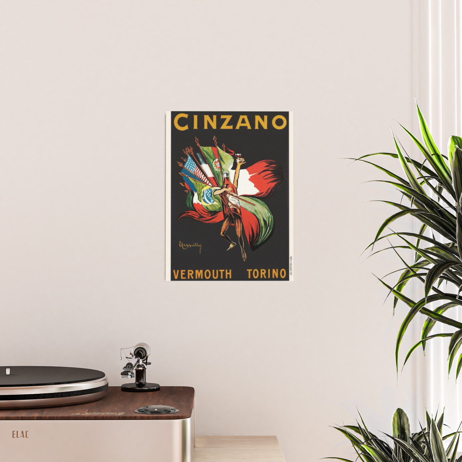 Stampa su Tela su Carta Poster o Quadro Cappiello Leonetto Cinzano-1920 
