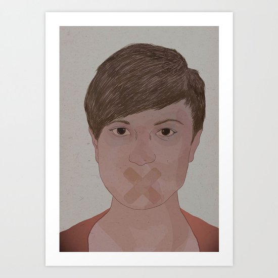 Silent I Art Print