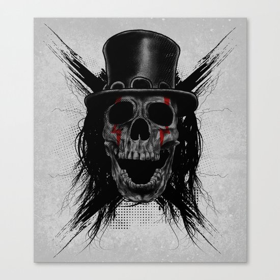 Skull Hat Canvas Print