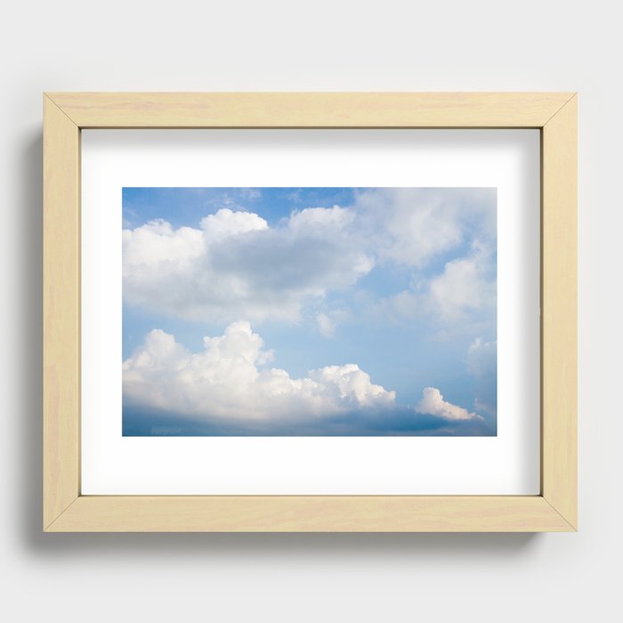 Clouds Recessed Framed Print