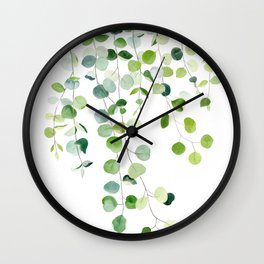 Eucalyptus Watercolor 6 Wall Clock