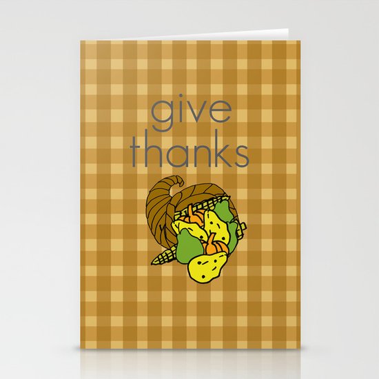 Give Thanks, November Cover Stationery Cards