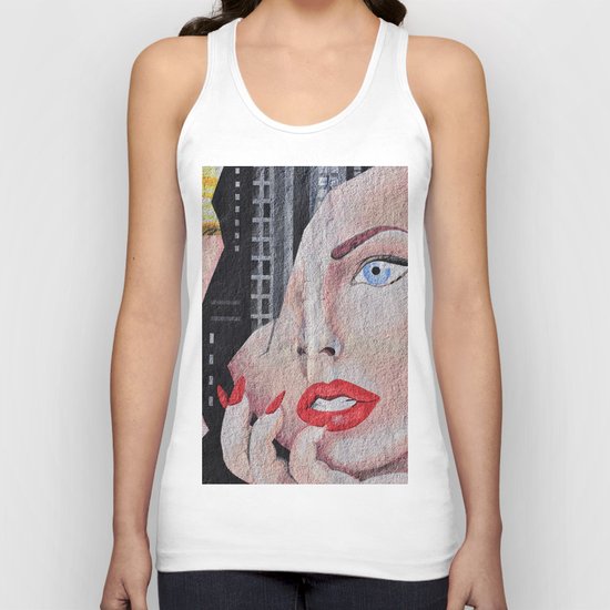 Face Woman Unisex Tank Top