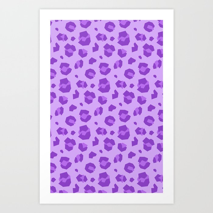 Geometric Cheetah Print Art Print