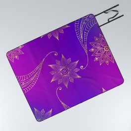Colorful Bollywood India Picnic Blanket