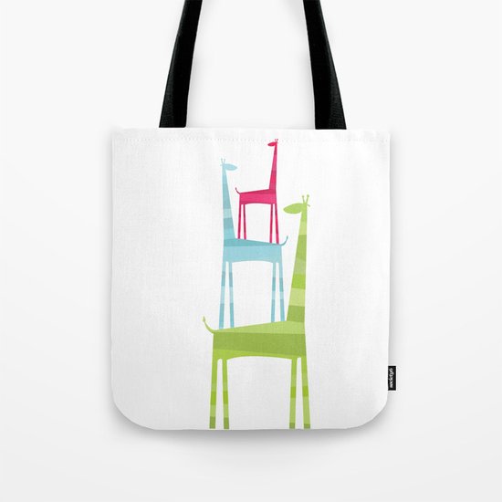 Giraffe Trio Tote Bag