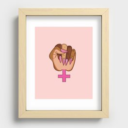 Woman Power Recessed Framed Print