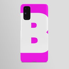 B (White & Magenta Letter) Android Case