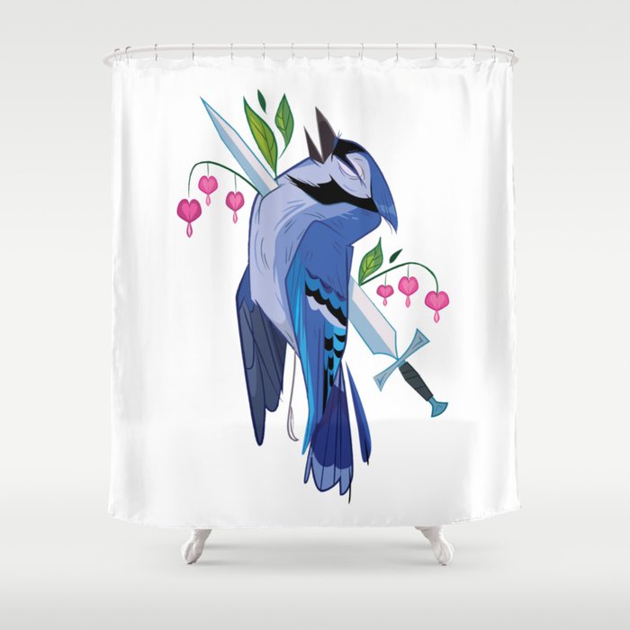 3 of Swords Shower Curtain