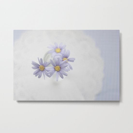 Purple daisies Metal Print