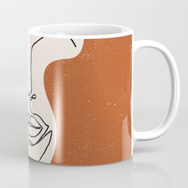 Line Facial Features Coffee Mug