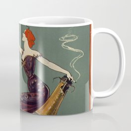 WOMAN and WINE Theater Vintage Poster Coffee Mug