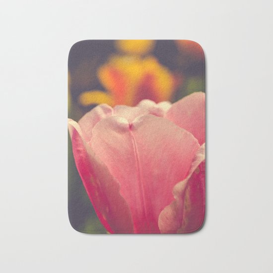 Pretty Pink Flower Bath Mat