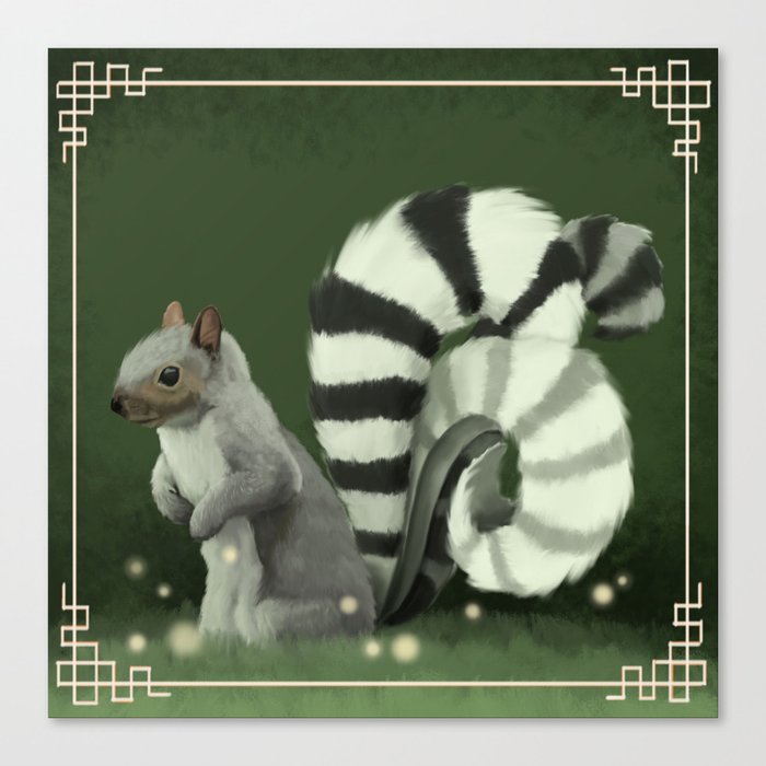 The Fantastical Squirrel Canvas Print