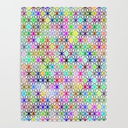 Abstract Prismatic Geometric Background. Poster