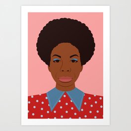 A Portrait of Nina Simone Art Print