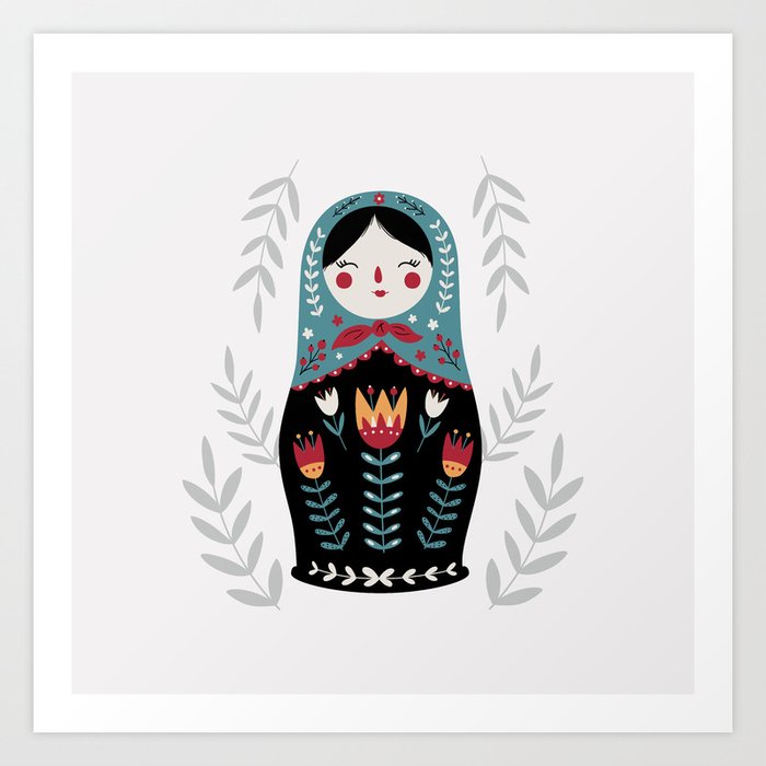 Matryoshka Russian Nesting Doll Art Print by IrinaOstapenko Society6