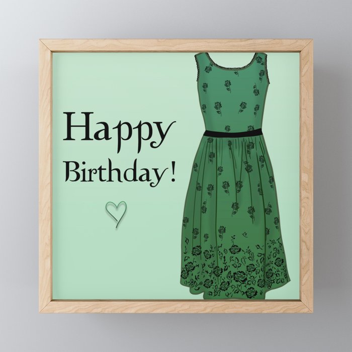 Bella Swan s Iconic Birthday Dress Framed Mini Art Print by Bella