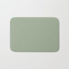 Muted Pastel Green Solid Color Pairs Behr Roof Top Garden S390-4 / Accent Shade / Hue / All One Bath Mat | Solidgreen, Colour, Shades, Color, Minimalist, Classic, Palegreen, Allcolor, Colours, Minimalism 