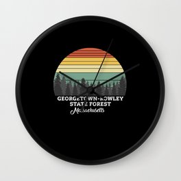 Georgetown-Rowley State Forest Massachusetts Wall Clock