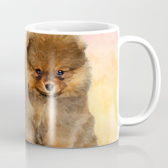 Pomeranian coffee shop mug