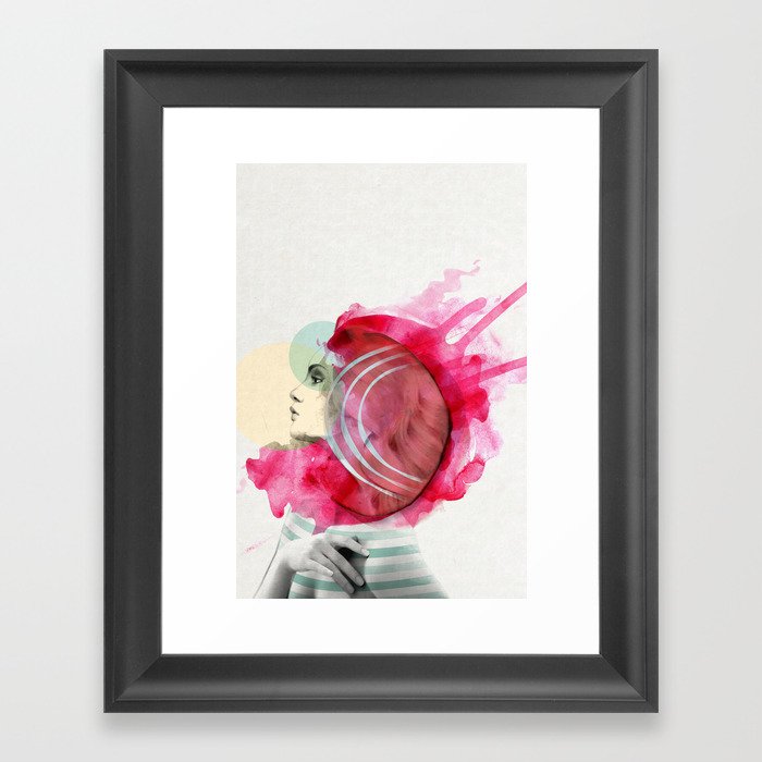 Bright Pink Framed Art Print