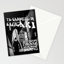 The Cabinet Of Dr Caligari - Sleepwalking Through Somnambulist Shadows. Stationery Card