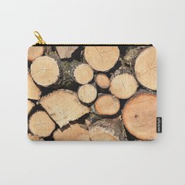 Wooden Logs Carry-All Pouch