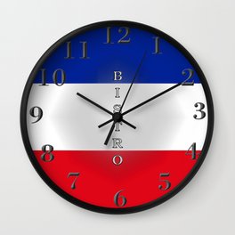 Tricolore Bistro Wall Clock